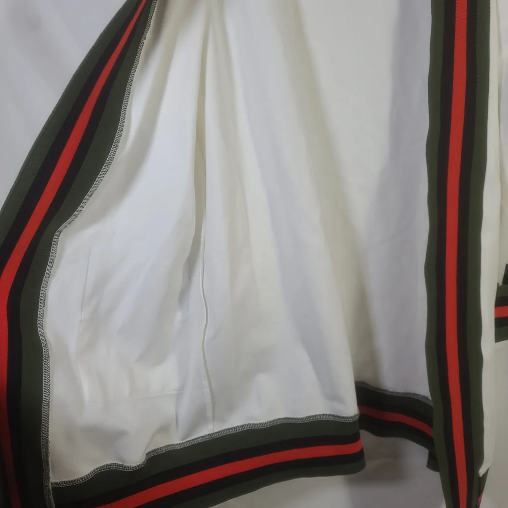 Haute Shore Women's Cody Open-Front Cardigan Sweater Off White Striped One Size - Picture 4 of 14